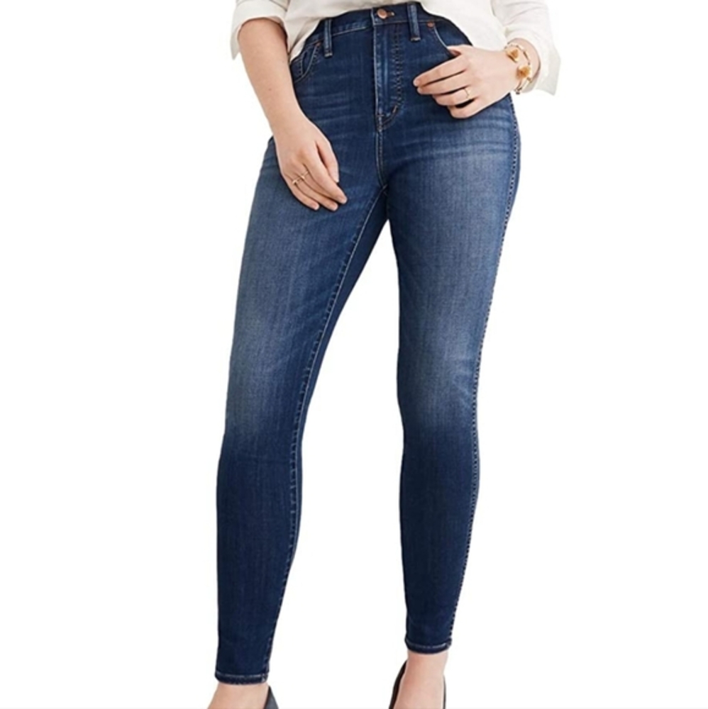Madewell Jeans Womens Size 25  Blue Denim 10" High Rise‎ Skinny